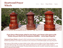 Tablet Screenshot of heartwoodprayerwheels.com